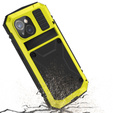 Case for iPhone 15 Plus, R-JUST, armoured, yellow / black