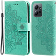 Flip case for Xiaomi Redmi Note 12 4G, Mandala Flower, green