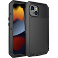 Case for iPhone 15, armoured, with integrated glass, black