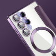 Flip case for Samsung Galaxy S24 Ultra, RFID Wallet MagSafe CamShield, purple