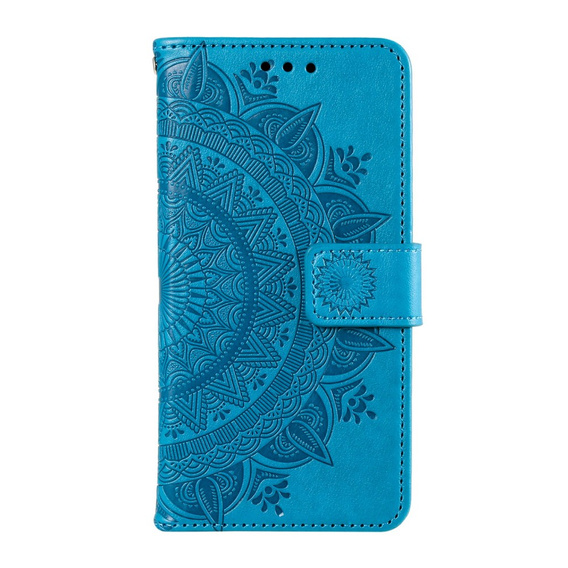 Flip case for Xiaomi Redmi Note 13 Pro 4G / Redmi Note 14S / Poco M6 Pro 4G, Mandala Flower, blue