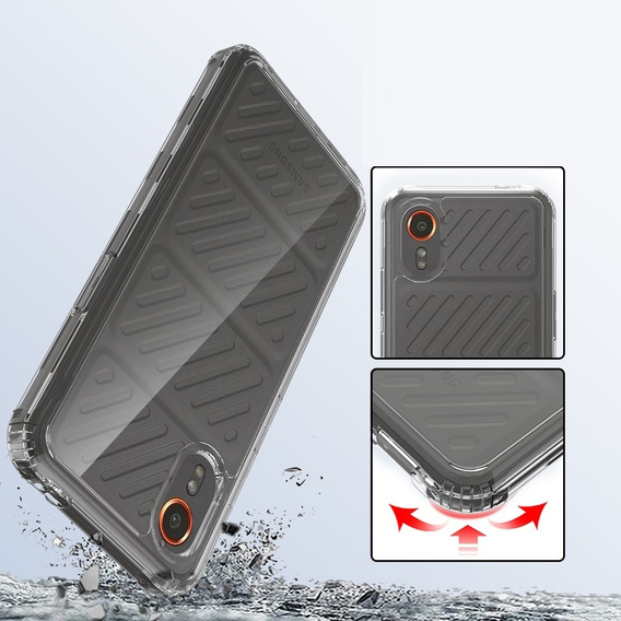 Case for Samsung Galaxy Xcover 7, Fusion Hybrid, transparent