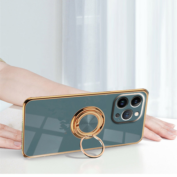 Case for iPhone 14 Pro Max, Electro Ring, grey