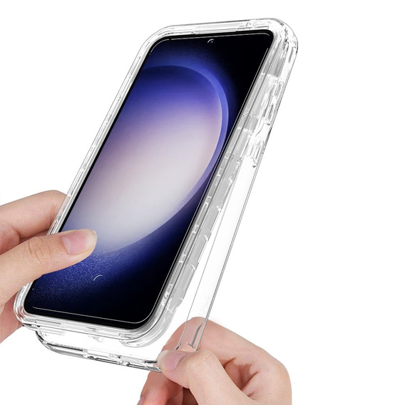 Case for Samsung Galaxy S23 FE, Shockproof, with film, transparent