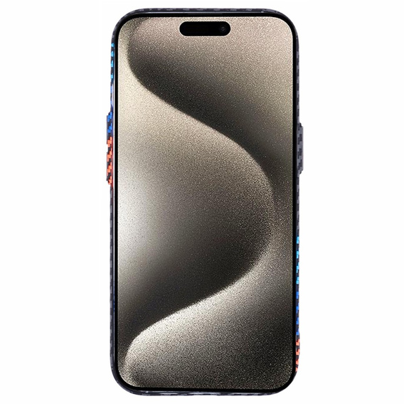 MagSafe's iPhone 15 Case, Carbon Fiber, dark blue