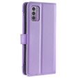 Flip case for Nokia G42, Wallet Zipper Pocket, purple