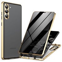 Case for Samsung Galaxy S24, Privacy Dual Glass, gold