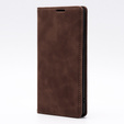 Case for Motorola Edge 40, ERBORD Vintage, wallet with flap, coffee