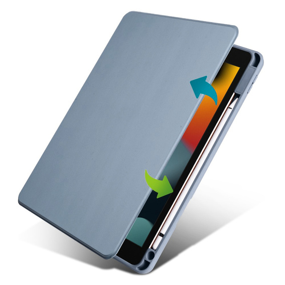 Case for iPad 10.2" 2021/2020/2019 (9/8/7 gen.), with stylus space, 360° rotatable, purple