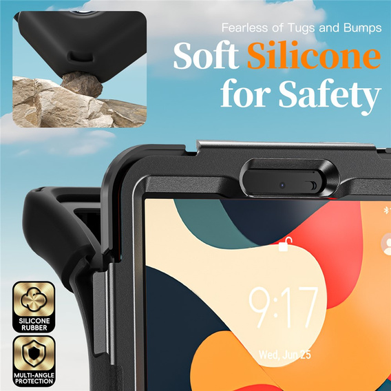 Armoured case with stand and shoulder strap for Lenovo Tab One