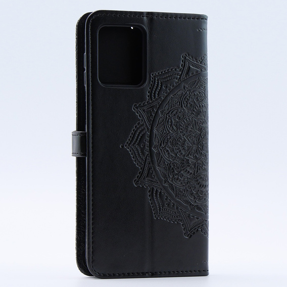Flip case for Motorola Moto G54 5G, Mandala, black