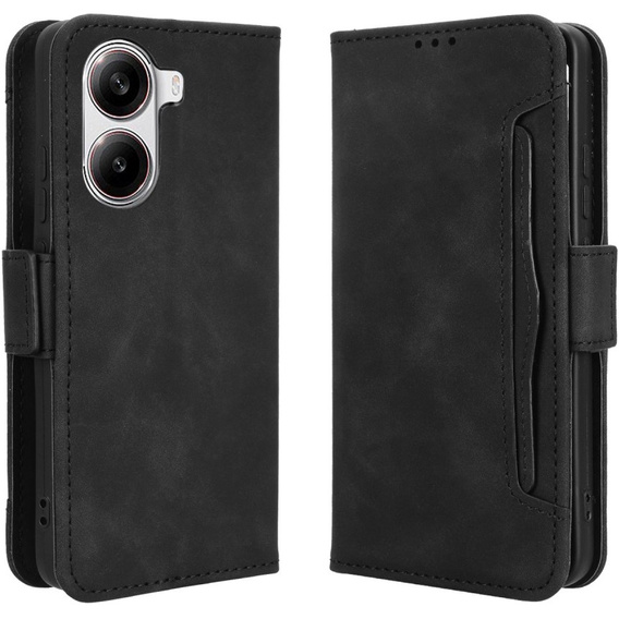 Flip case for Xiaomi Poco X7 Pro 5G, Card Slot, black
