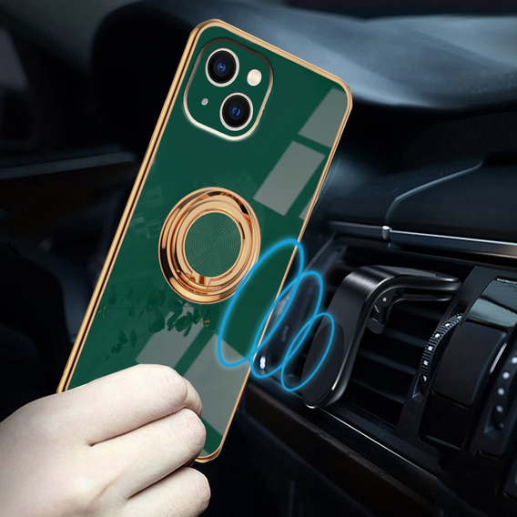 Case for iPhone 14, Electro Ring, green