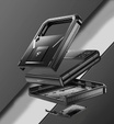 Armored Case for Samsung Galaxy Z Flip 4 5G, Dexnor Clip Holder, black