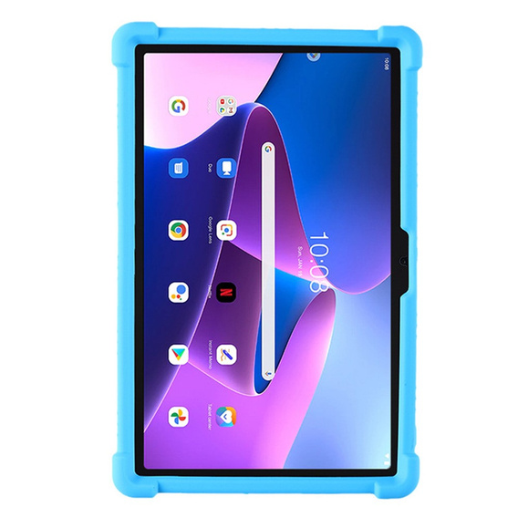 Silicone case for Lenovo Tab M10 Plus 10.6 Gen 3 TB-125F TB-128F, Impact, armor, blue