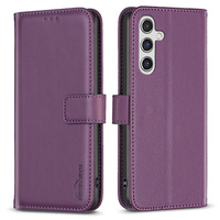 Flip case for Samsung Galaxy A35 5G, BINFEN Wallet, dark purple