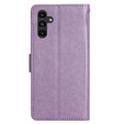 Flip case for Samsung Galaxy A55 5G, Wallet, Butterfly, purple