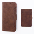 Flip case for Motorola Moto G54 5G, Card Slot, brown