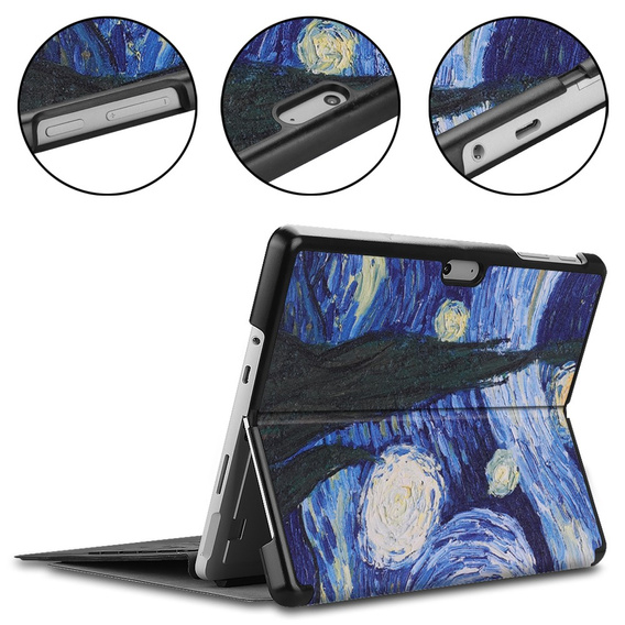 Case for Microsoft Surface Go 3/Go 2/Go, Smartcase, painted pattern