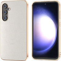 Case for Samsung Galaxy S23 FE, Cowhide Leather, grey