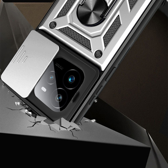 Case for Realme GT 7 Pro, CamShield Slide, silver