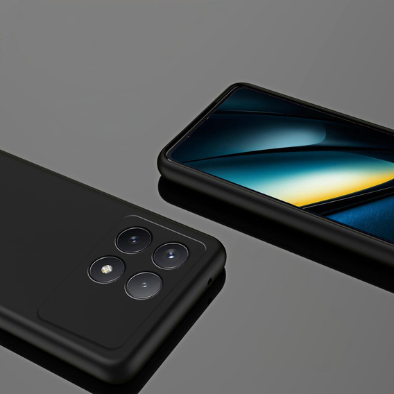 Case for Xiaomi Poco F6 Pro, Silicone Lite, black