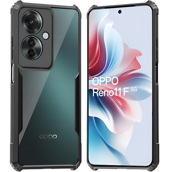 Case for Oppo Reno 11F 5G, AntiDrop Hybrid, black