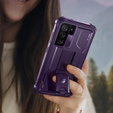 Armored case for Samsung Galaxy S21 FE, Dexnor Full Body, dark purple