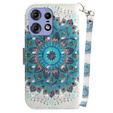 Flip case for Motorola Edge 50 Pro 5G, Wallet, Mandala Flower