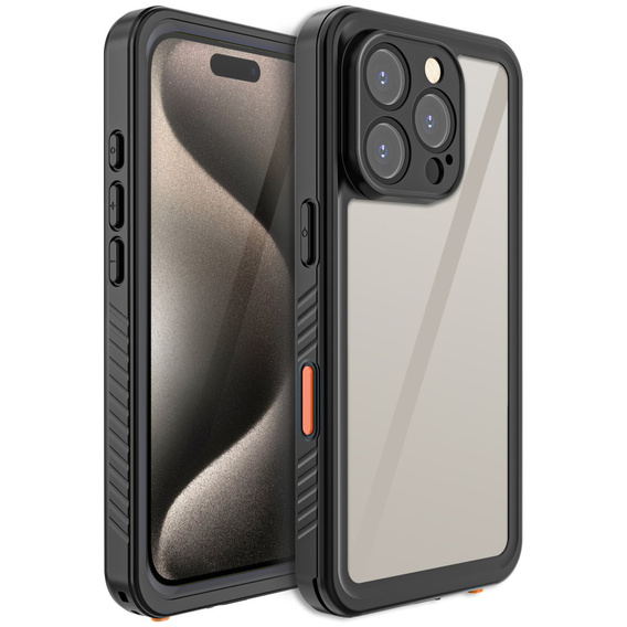 IP68 Waterproof Case for iPhone 16 Pro Max, black