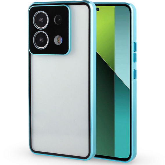 Case for Xiaomi Redmi Note 13 Pro 5G, Magnetic Dual Glass, blue