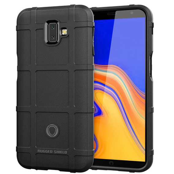 Case for Samsung Galaxy J6+ Plus, Rugged Shield, black