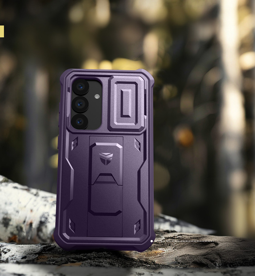Armored case for Samsung Galaxy S25, Dexnor Full Body (Two Frames), purple