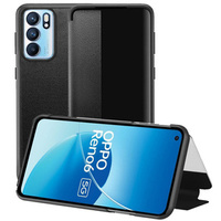 Flap case for Oppo Reno6 5G, Side View, blue