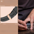 Leather Belt for Samsung Galaxy Watch 42mm - Black