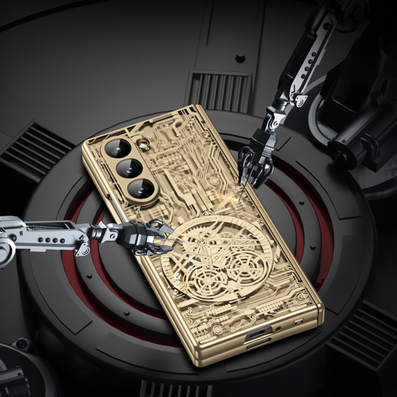 Case for Samsung Galaxy Z Fold6 5G, Mechanical Legend, gold