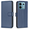 Flip case for Xiaomi Redmi Note 13 Pro 4G / Xiaomi Redmi Note 14S / Xiaomi Poco M6 Pro 4G, BINFEN Wallet, blue