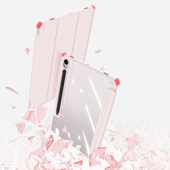 Case for Samsung Galaxy Tab S10 Lite / S10 FE / S9 FE, Dux Ducis TOBY, pink