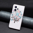 Flip case for Motorola Moto G53 5G / G23 / G13, Wallet, colorful tree, white