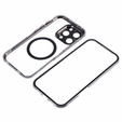Magnetic Dual Glass MagSafe case for iPhone 16 Pro Max, titanium