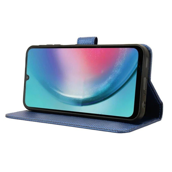 Flip case for Samsung Galaxy M55 5G, Wallet Smart Magnet, blue