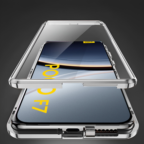 Magnetic Dual Glass case for Xiaomi Poco F7 5G