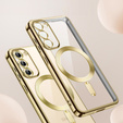 Case for Samsung Galaxy S23, Electro MagSafe, gold + Screen Glass
