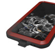 Love Mei Case for Samsung Galaxy S21 FE, armored with glass, red
