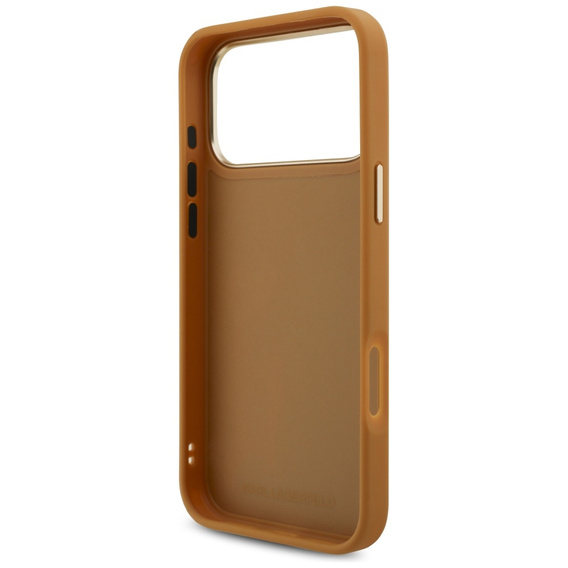 Karl Lagerfeld Karl Script Logo case – with metal buttons for iPhone 17 Pro Max