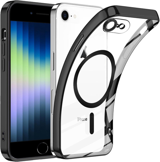 Case for iPhone 7 / 8, Electro MagSafe, black + Screen Glass