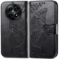 Flip case for Realme 12, Butterfly, black