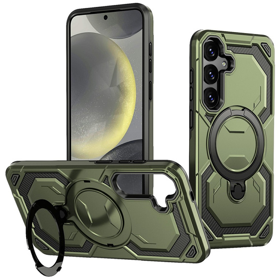 Magnetic case with stand for Samsung Galaxy A57 5G, green