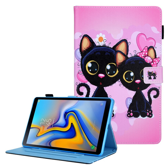 Case for Samsung Galaxy Tab A7 Lite 8.7 T220 / T225, elephant and flowers