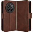 Flip case for Realme 12+ Plus 5G, Card Slot, brown
